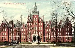 Early 1900s postcard of the hospital