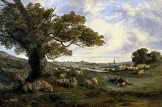 Norwich perspective painting by Priest