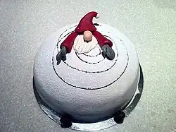 Decorated with a Christmas theme