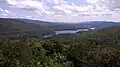 View of Provost lake from the summit of L'Envol trail