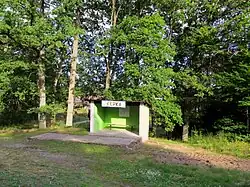 Kępka railway stop, West Pomeranian Voivodeship, Poland.