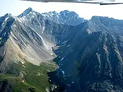 Mount Rae (middle left) from Highwood Pass