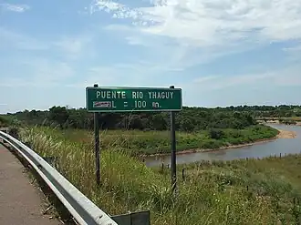 A bridge over the Yhaguy river