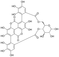Chemical structure of punicalin