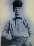 Pvt. McKensie Dunlop in his fatigue uniform in 1861.