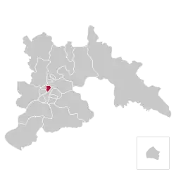 Location of Moranbong-guyok within Pyongyang