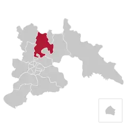 Location of Ryongsong-guyok within Pyongyang
