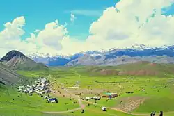 A view of Qaqlasht meadows photographed c. 2016