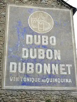 French: Dubo, Dubon, Dubonnet. Vin tonique au quinquina.