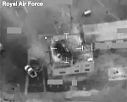RAF Tornados destroying Libyan radar station