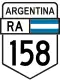 National Route 158 shield}}