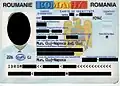 The Romanian identity card. This is the old model, when the country code was ROM and not ROU as in present.