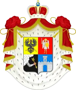 Coat of arms of the princes of the Dolgorukov family.