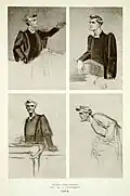 Leslie Ward's sketches for the 1904 Vanity Fair caricature (published 1915)