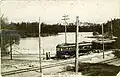 Radial car at Bond Lake, ca. 1910