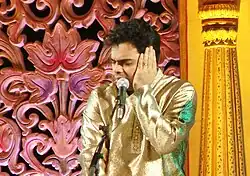 Deshpande singing in Vasantotsav in 2010