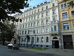 Building hosting the Embassy in Riga