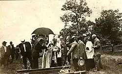 Official Inauguration and Driving of the Last Spike for the Railroad at Subiaco, June 30, 1909