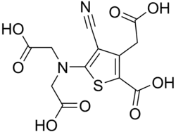 Structural formula of ranelic acid