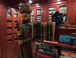 Various books and artifacts