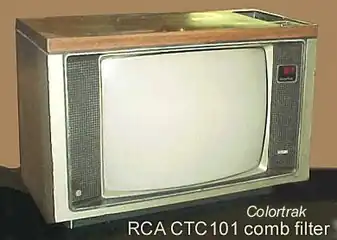 RCA Colortrak TV set, using the CTC101 chassis, c. 1980
