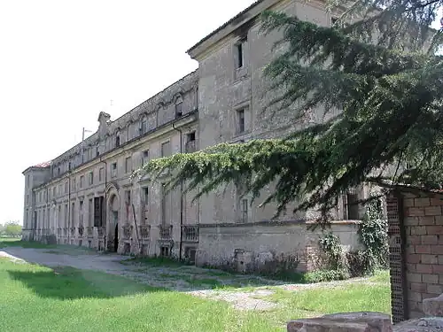 The remaining wing of the Rivalta palace
