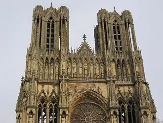The towers of the west façade
