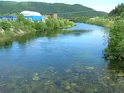 Revelelva seen from the bridge to E12