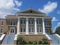 First Baptist Church in downtown Haynesville