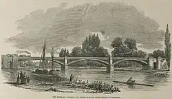 Richmond Railway Bridge, Illustrated London News, 21 October 1848