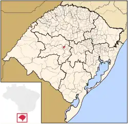 Location within Rio Grande do Sul