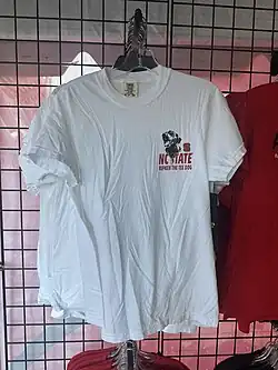 A white T-shirt with a small Ripken logo in the top right