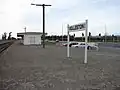 Rolleston railway station, looking north towards Templeton.