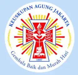 Coat of arms of the Archdiocese of Jakarta