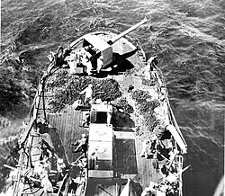 The Imperial Russian cruiser Rossia. 3-pounders at the bottom left/right.