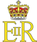 Queen Elizabeth II's royal cypher, surmounted by the Crown of Scotland
