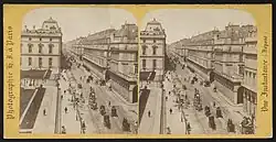 Rue de Rivoli et hôtel du Louvre