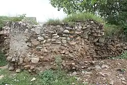 Ruined walls of Akbar's Fort at Hund
