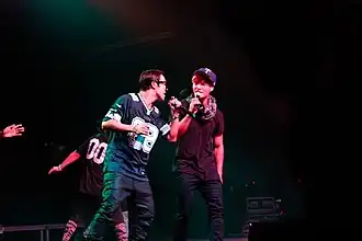 Running Man Brothers, Haha and Kim Jong-kook in Dallas, December 14, 2014