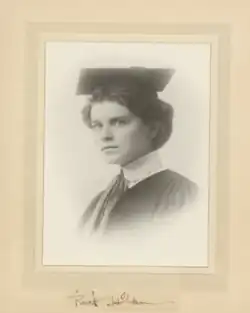 Photo of Ruth Holden in graduation attire c.1911