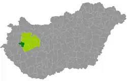 Sümegi District within Hungary and Veszprém County.
