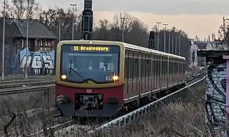 Red and yellow train