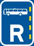 Reserved lane for buses