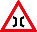 Narrow bridge ahead