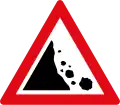 Falling rocks ahead