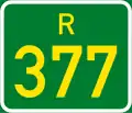 Regional route R377 shield