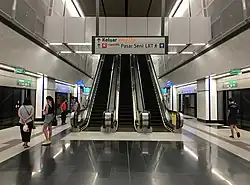 Platform level of the station.