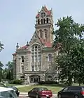 South Facade of the Starke County Courthouse, Knox, Indiana.