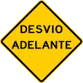 P-7-13 Detour ahead