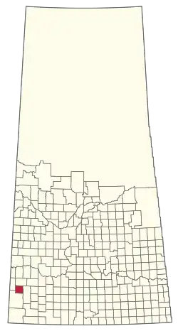 Location of the RM of Big Stick No. 141 in Saskatchewan